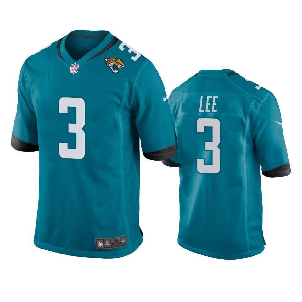 Jacksonville Jaguars Tanner Lee Game Teal Mens Jersey