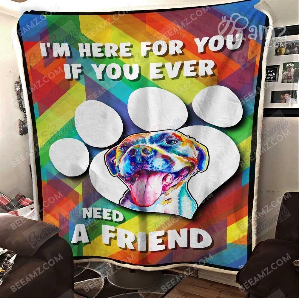 Pitbull Puppy Gs-Cl-Dt3003 Fleece Blanket