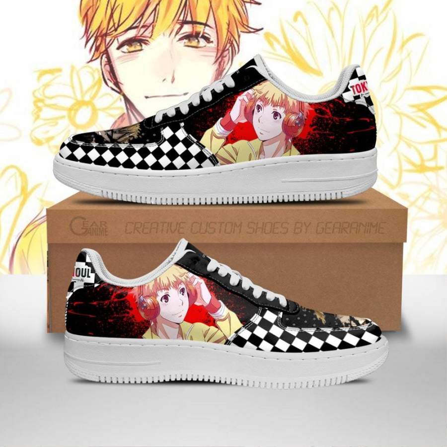 Tokyo Ghoul Nagachika Air Sneakers Custom Checkerboard Shoes Anime