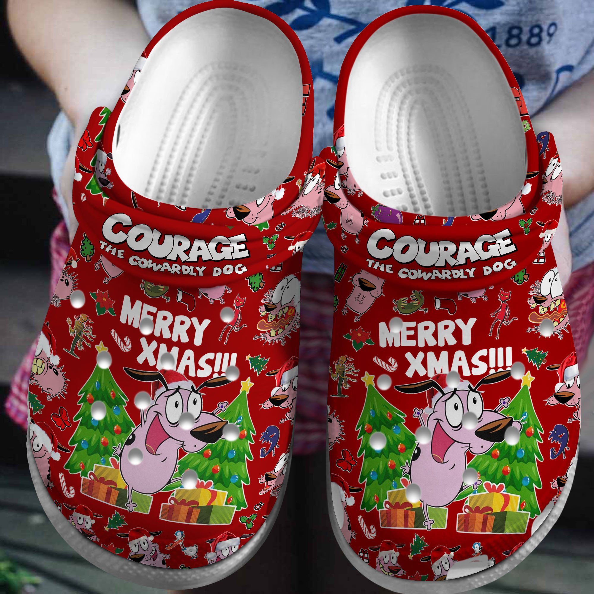 Courage The Cowardly Dog Tv Series Crocss Clogs For Men Women And Kid Tr1805887087-2