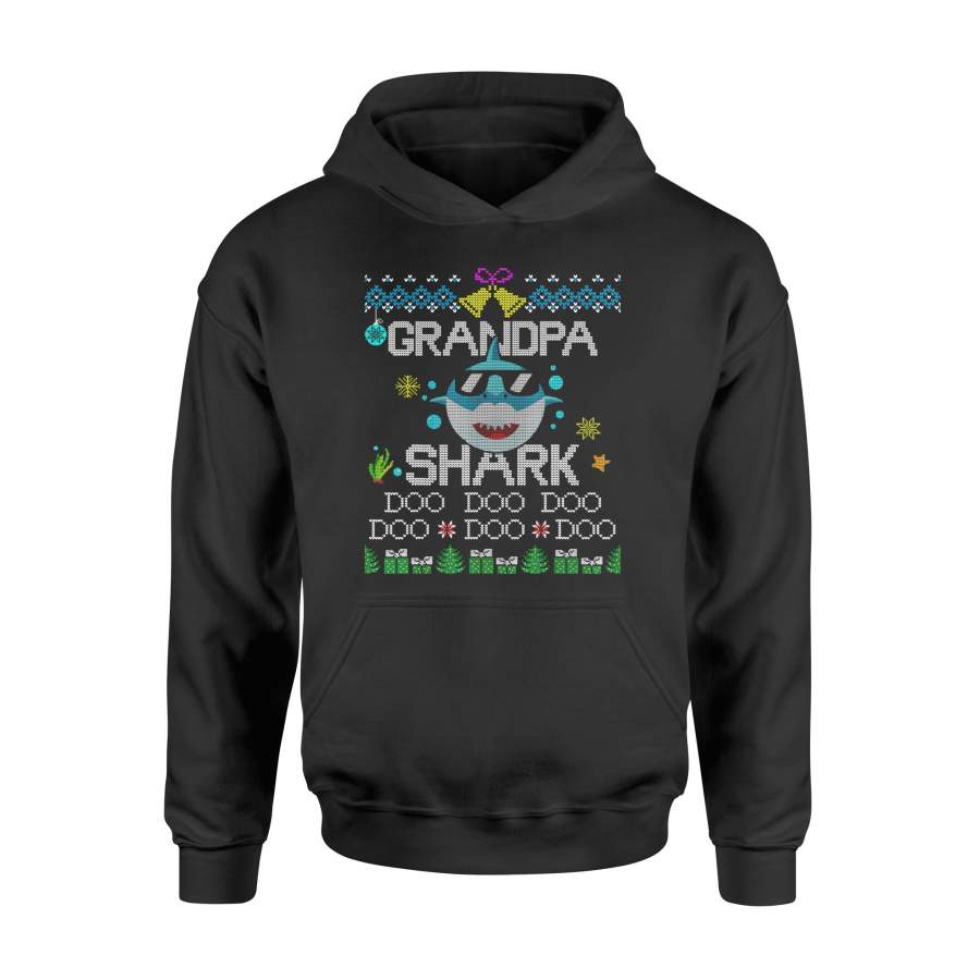 Christmas gift idea Mens Mens Grandpa Shark Xmas Matching Family Group T-Shirt – Standard Hoodie