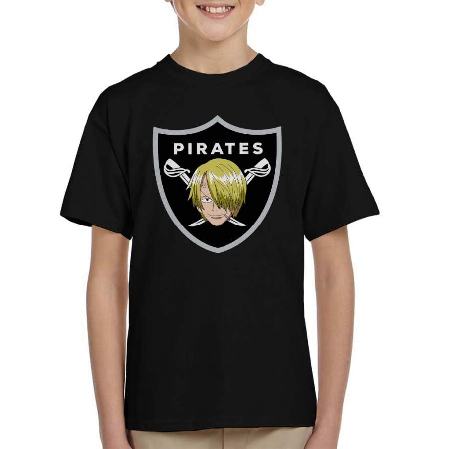 One Piece Vinsmoke Sanji Raiders Logo Kid’s T-shirt