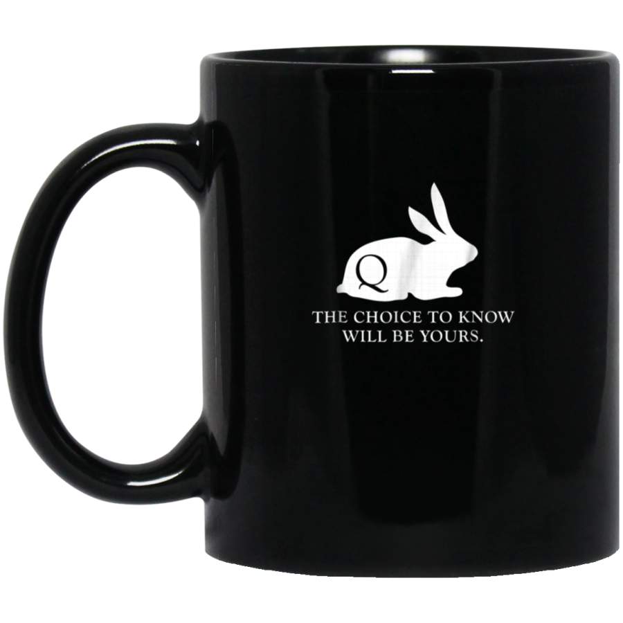 QAnon Mug WWG1WGA Follow The White Rabbit Q Mug