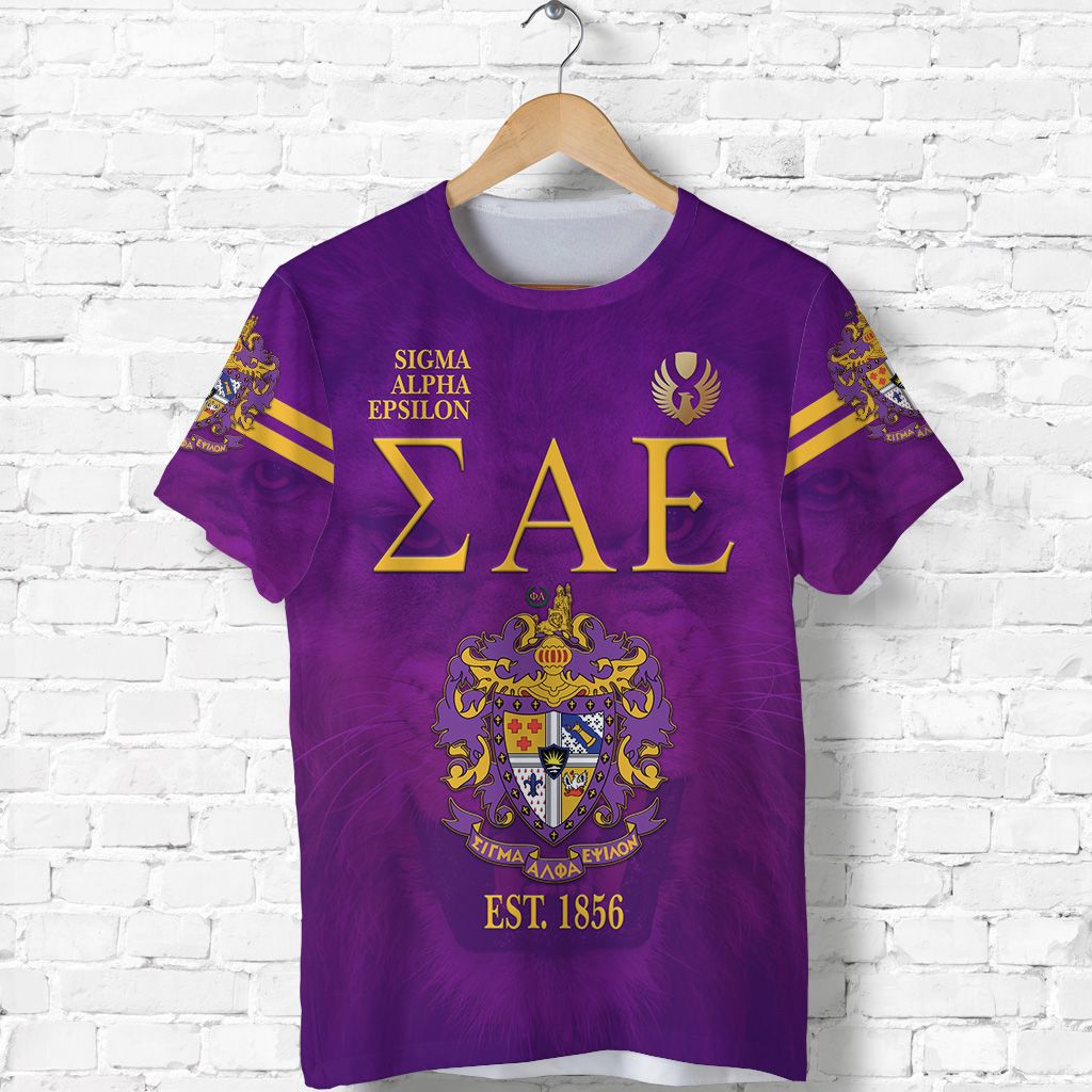 (Custom Personalised) Sigma Alpha Epsilon Sae T Shirt Original Style – Lion Lt8