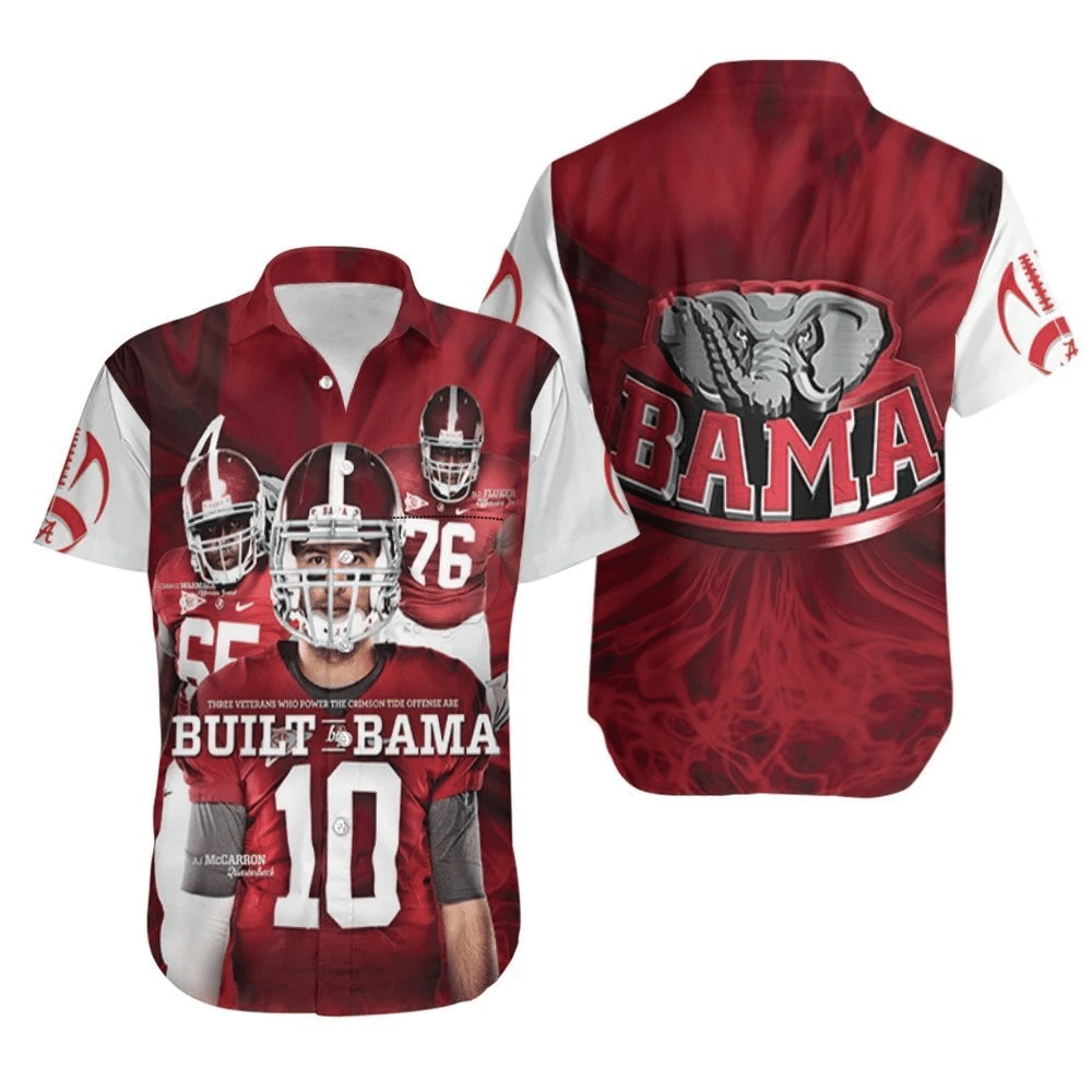 Alabama Crimson Tide Chance Warmack Mccarron Flucker Built By Bama Hawaiian Shirt Combo Beach