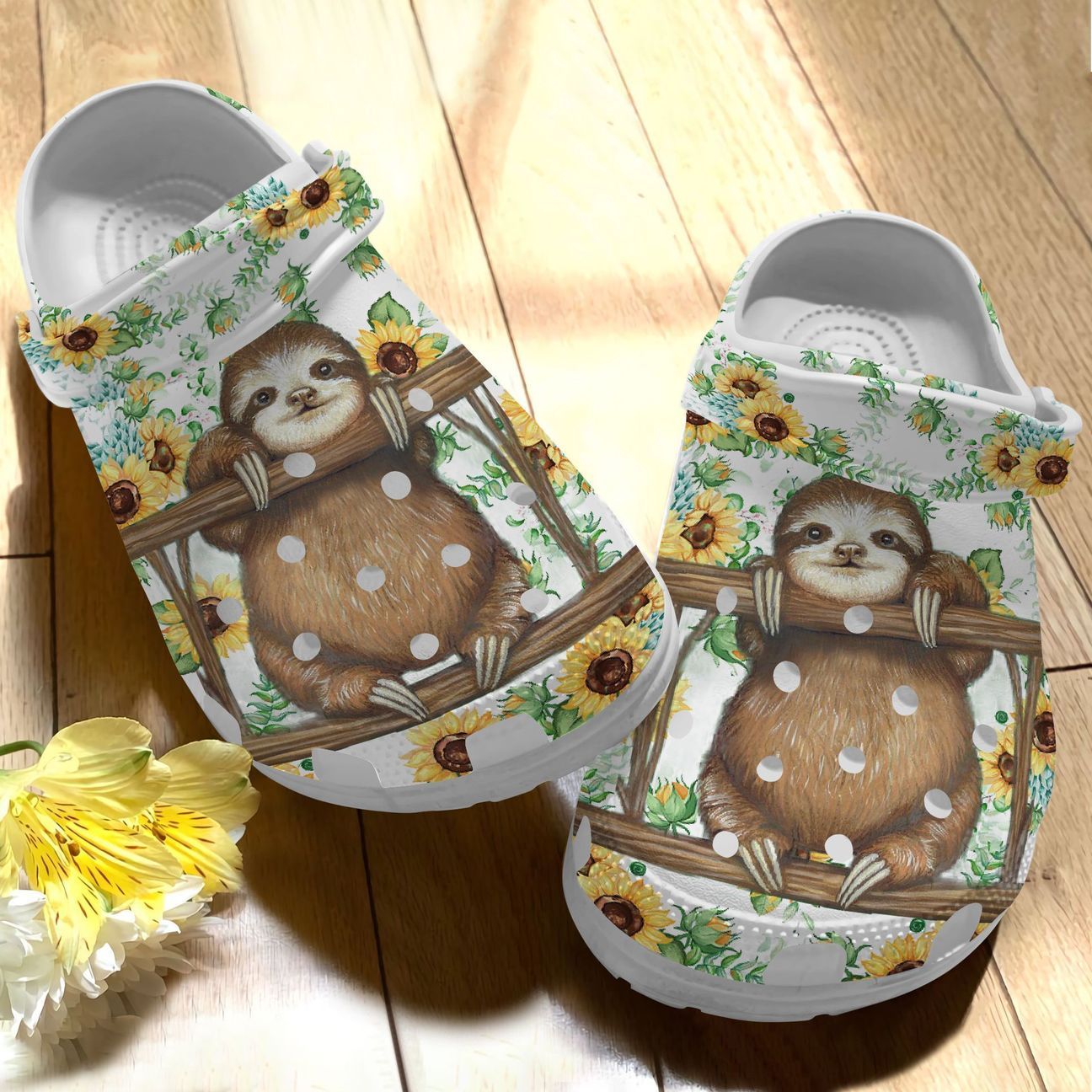 Sloth Personalize Clog, Custom Name, Text, Fashion Style For Women, Men, Kid, Print 3D Cute Sloth