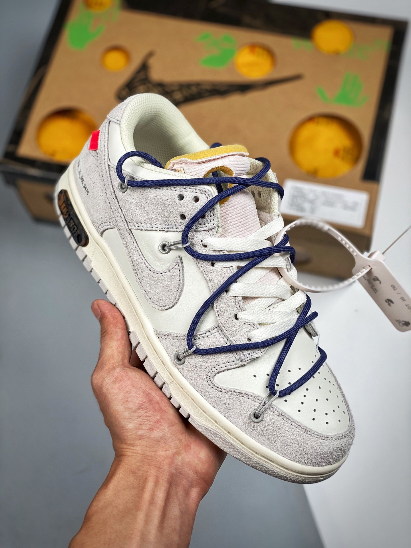 Off-White x Nike Dunk Low 18 of 50 Sail Grey 5338947