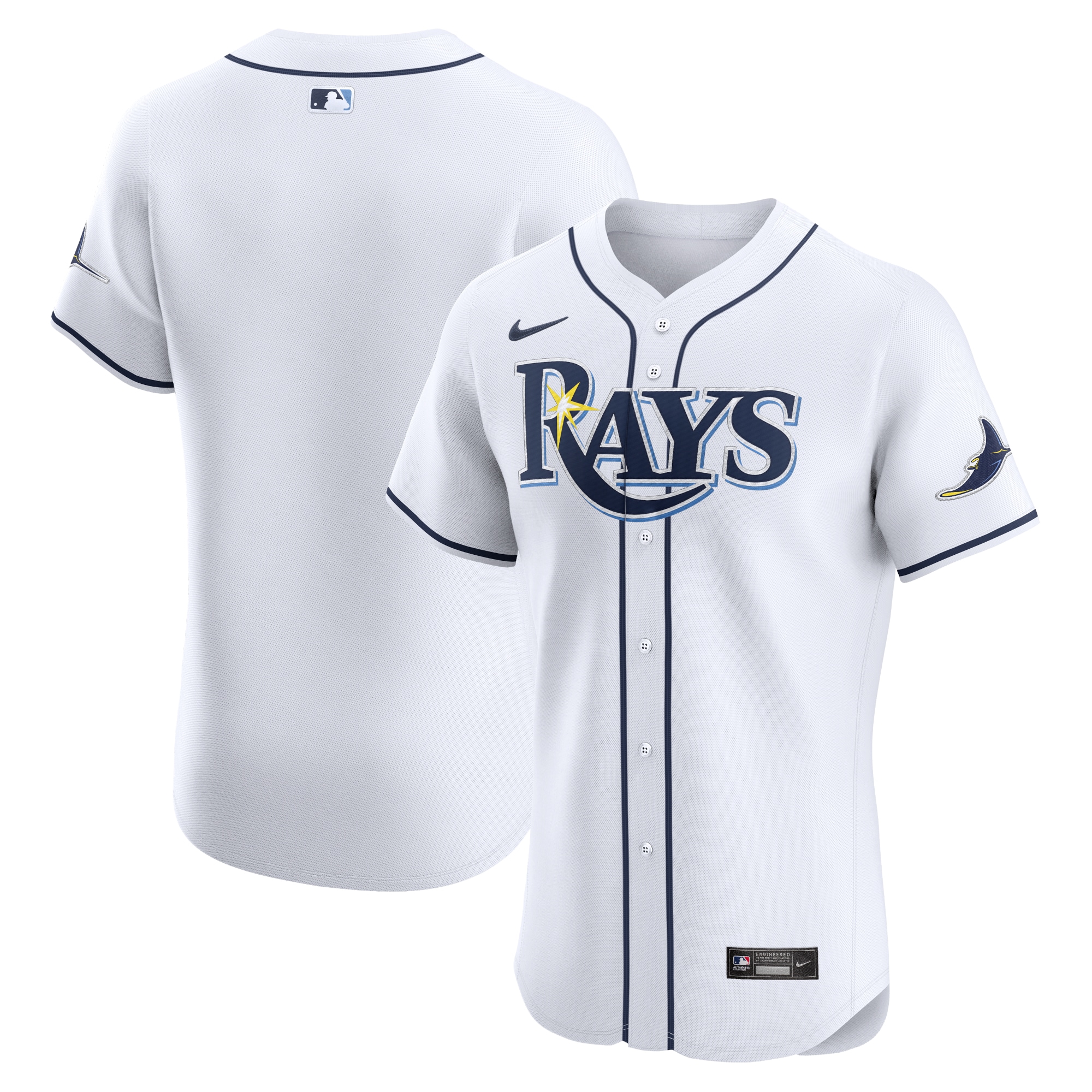 Tampa Bay Rays Home Elite Jersey – White