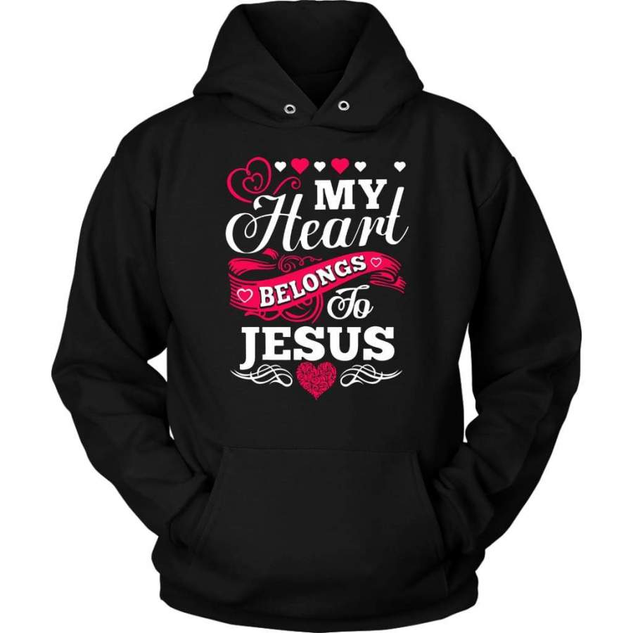 My heart belongs to Jesus hoodie – christian apparel