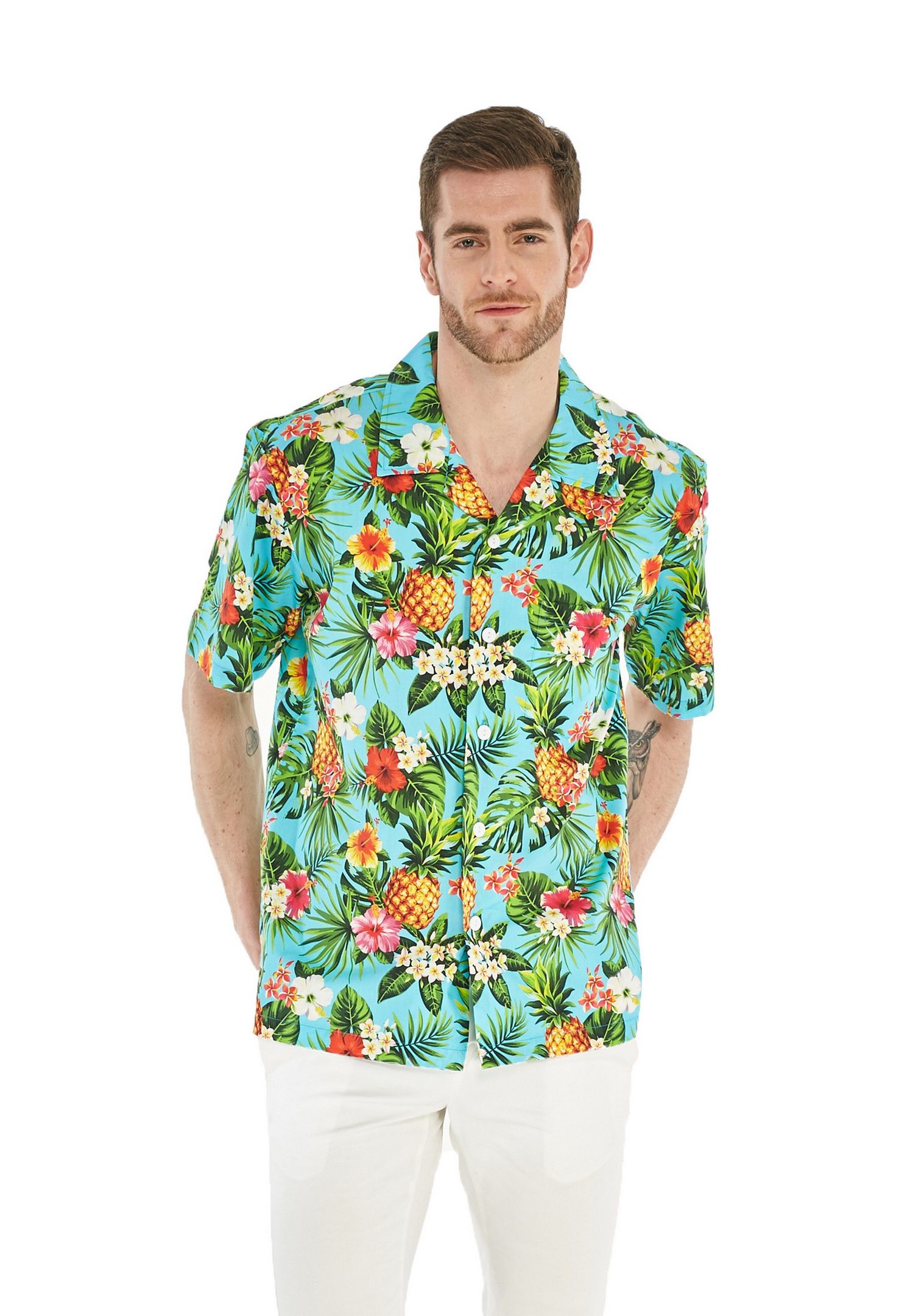 Pineapple Blue Unique Design Hawaii Shirt Ha69329