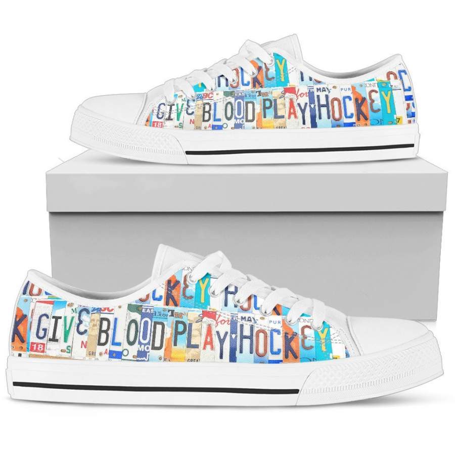Give Blood Play Hockey Low Top Sneakers for Women – Fit Fit Apparel