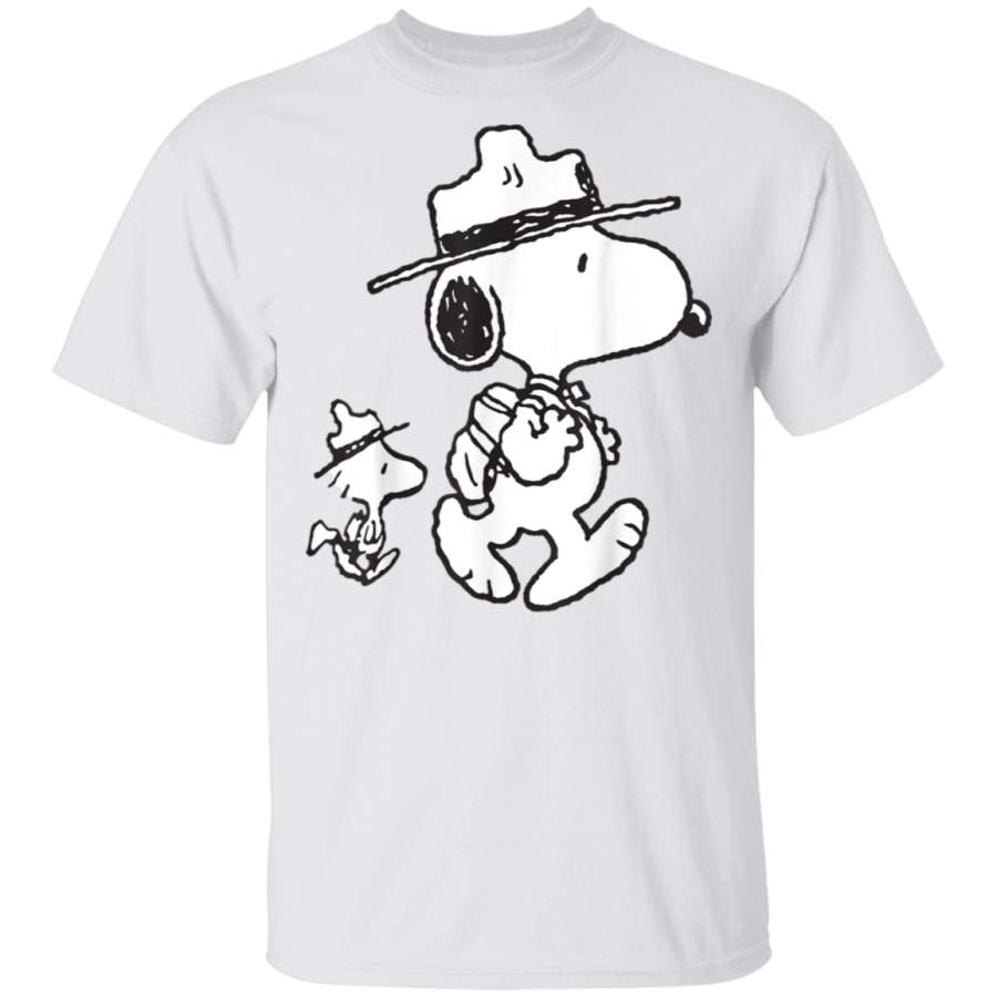 Funny Snoopy Woodstock Camping T Shirt