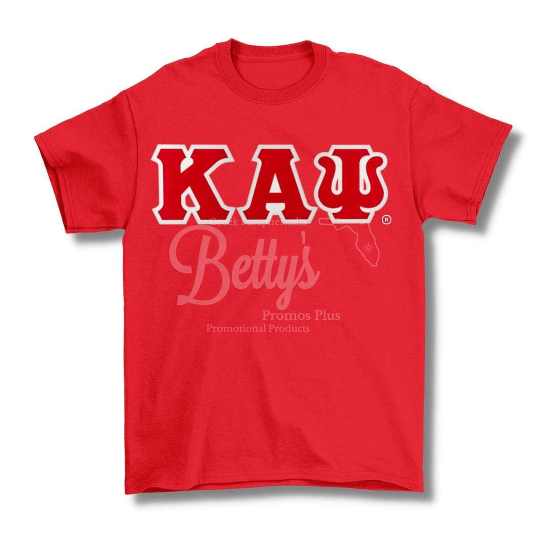 Kappa Alpha Psi Καψ 1911 Double Stitched Appliqué Embroidered Line T-Shirt