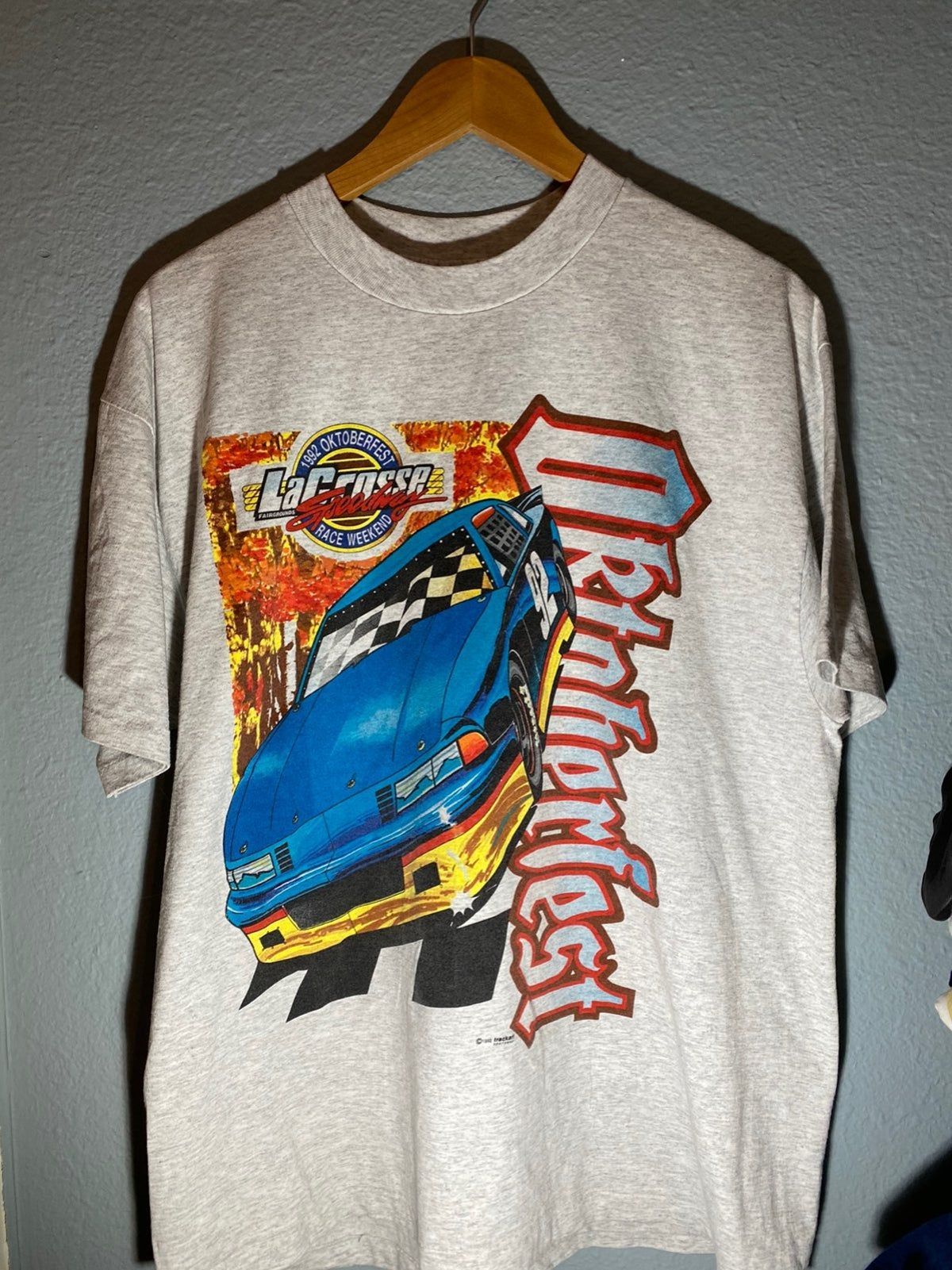 Vintage 90S Nascar Racing Tee Back Print Shirt - EmprintsTOP