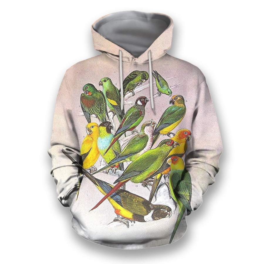 All Over Printed Parrots Shirts H234B