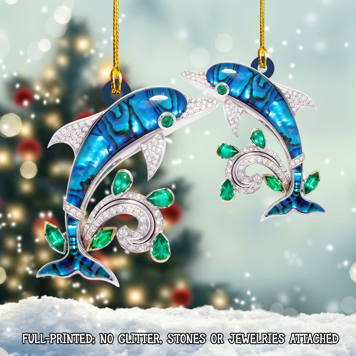 Blue Sapphire Dolphin – Shaped Ornament – Bhn97 – 655