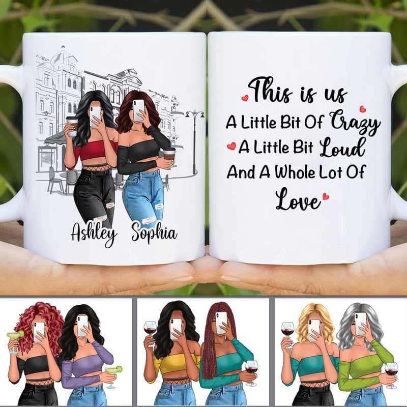 This Is Us Sexy Girls Besties Personalized Mug