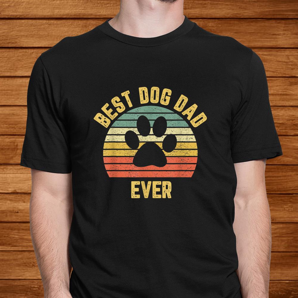 Men Best Dog Day Vintage Father’s Day T-shirt