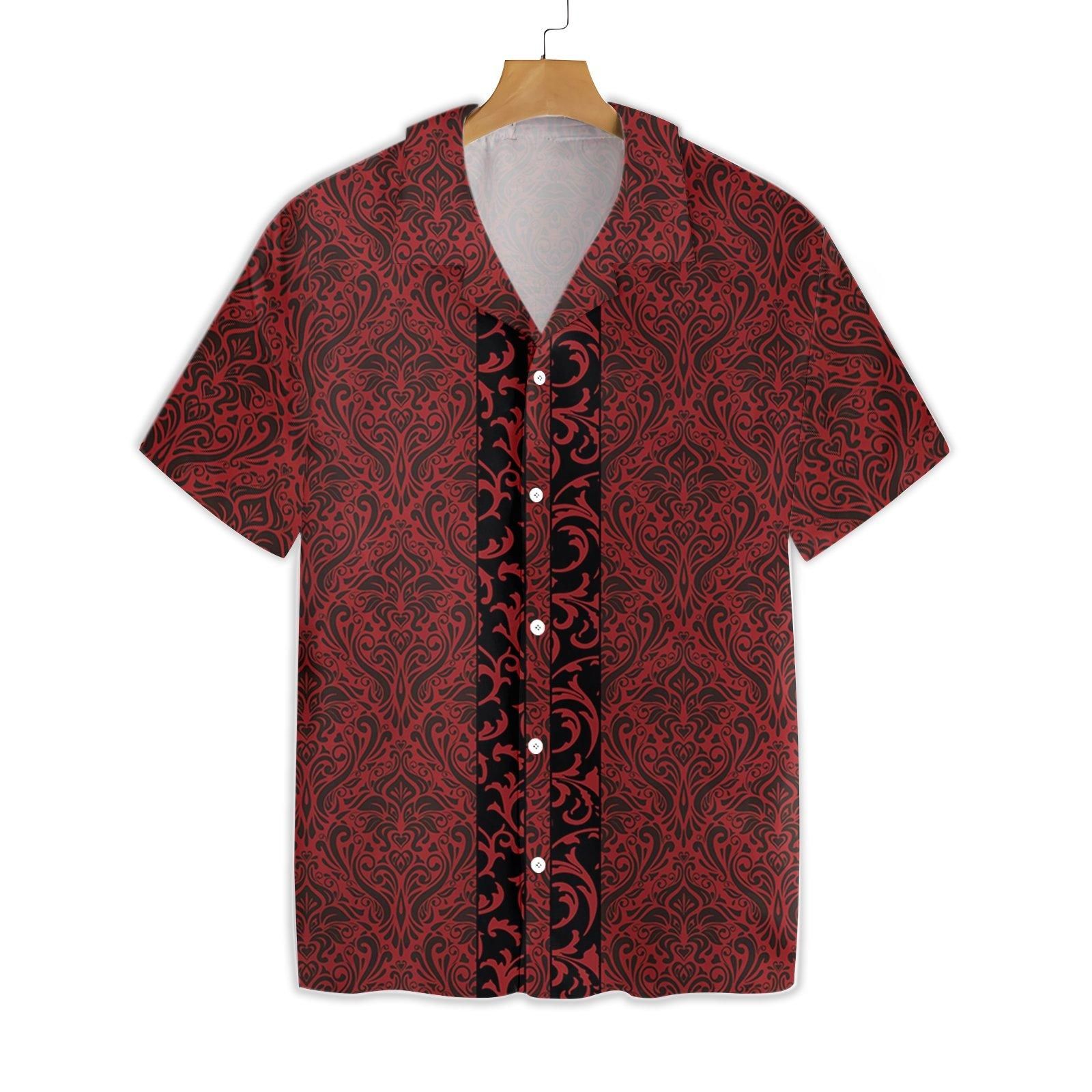 Premium Floral Royal Style Red Version Goth Gothic 2512 Hawaii Shirt Ha12852