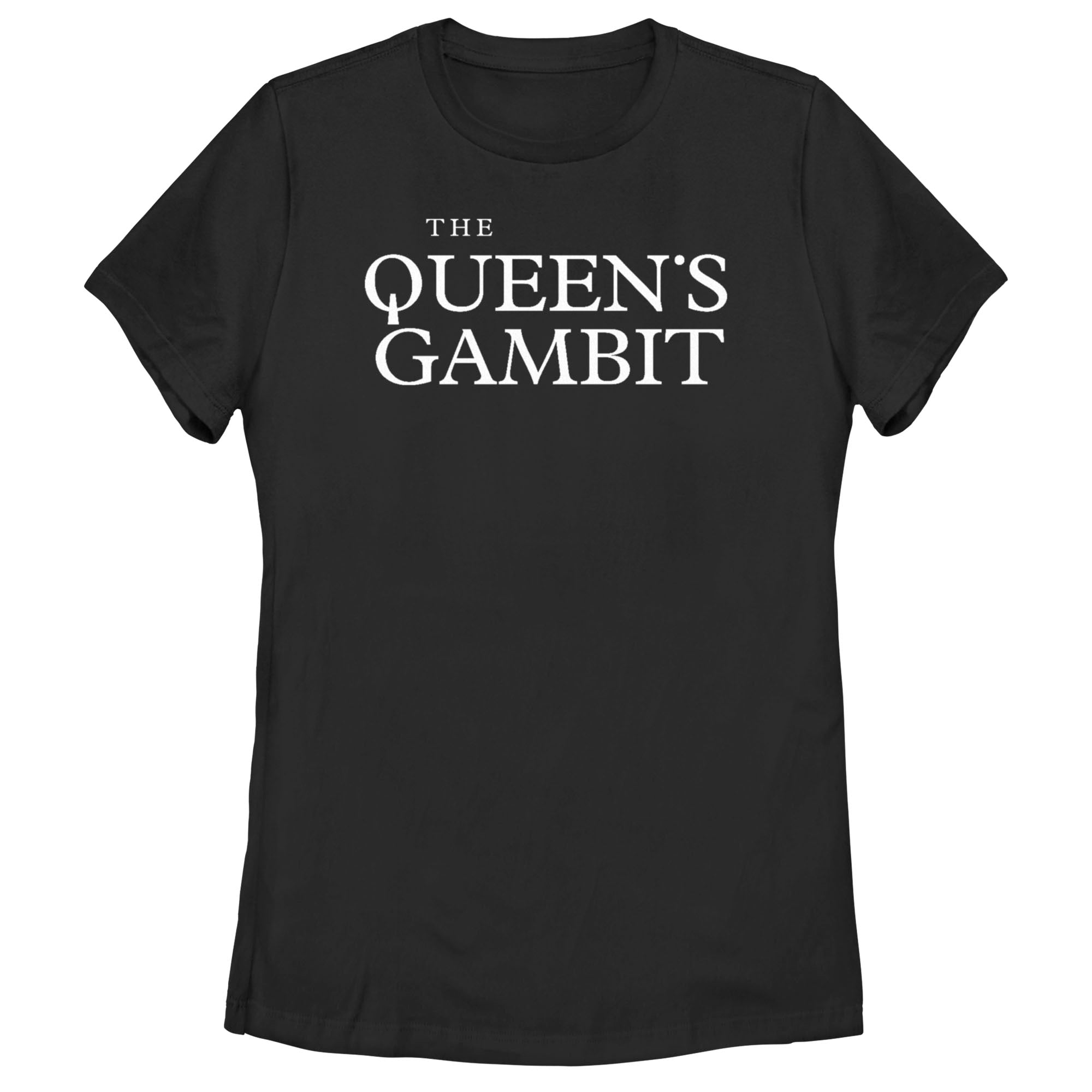 The Queen’S Gambit Women’S Black Logo  T-Shirt