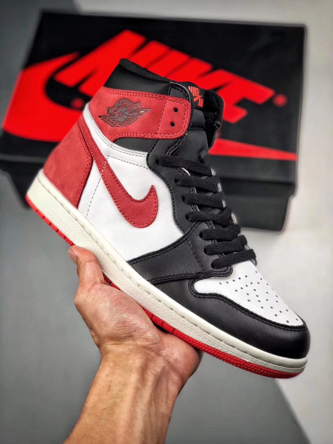 JD 1 Retro High OG Summit WhiteTrack Red-Black 5341488