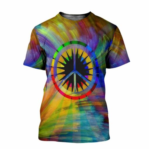 Hippie Colorful 3D All Over Printed Shirts For Men And Women, Gift For Hippie Lover, Hippie Soul