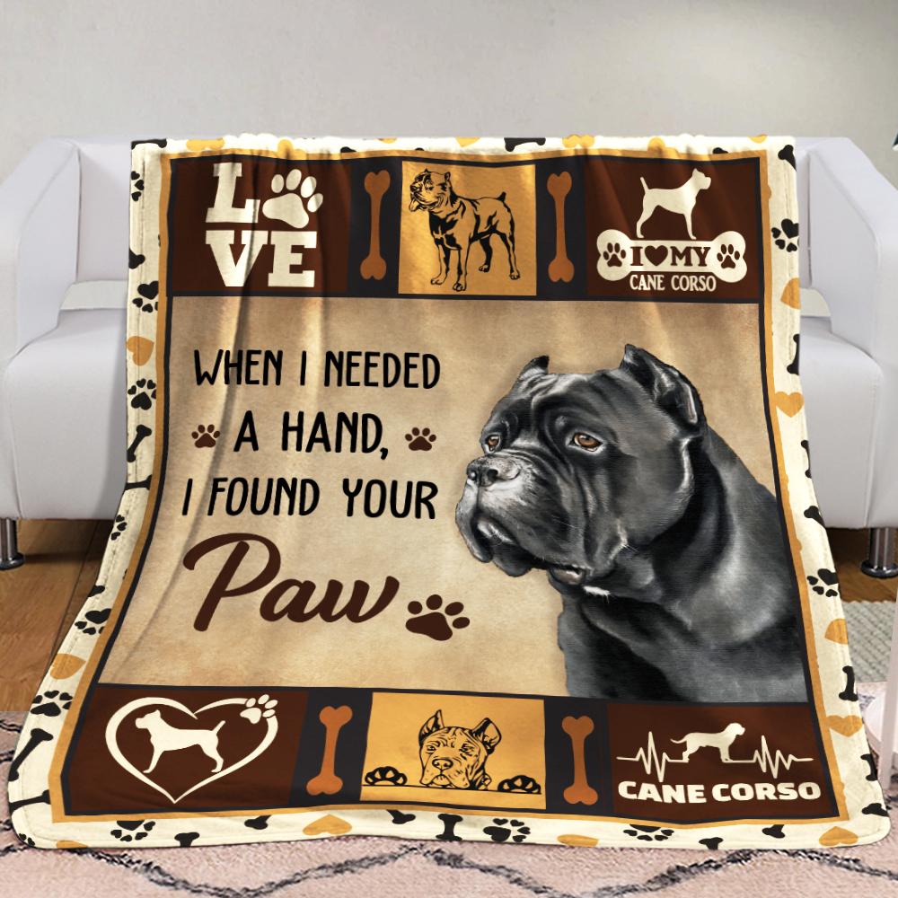 Cane Corso Dog Cane Corso Dog Fleece Blanket, Sherpa Blanket, Gift For Parent, Family Member, Friends Gift, Christmas Gift, Home Decor, Home Living-Up6