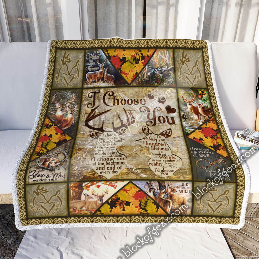 To My Love, I Choose You. Deer Sofa Throw Blanket