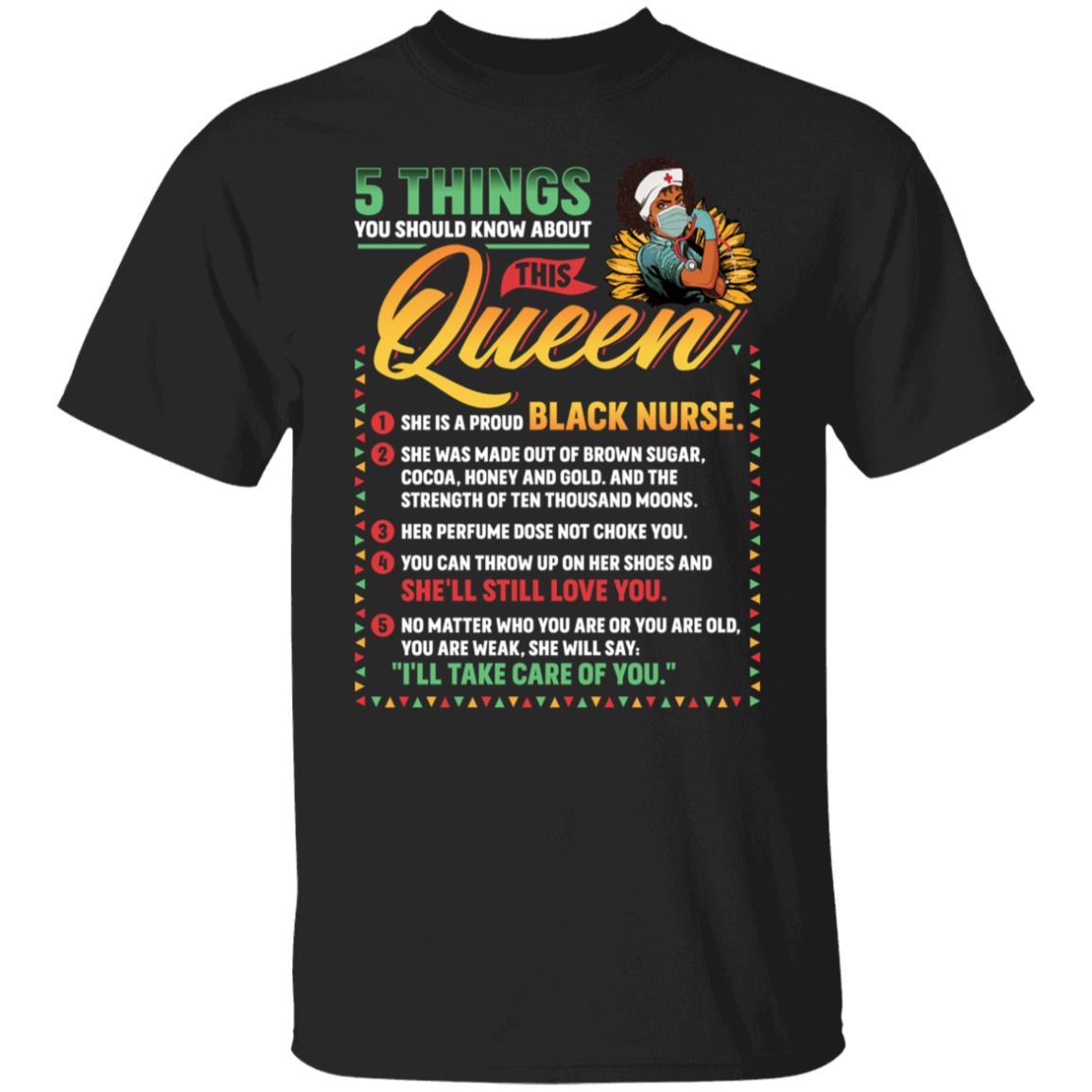 5 Things About Black Nurse T-Shirt