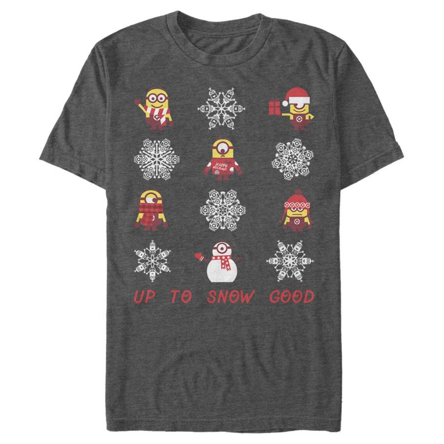 Despicable Me Men’s Christmas Up to Snow Good  T Shirt