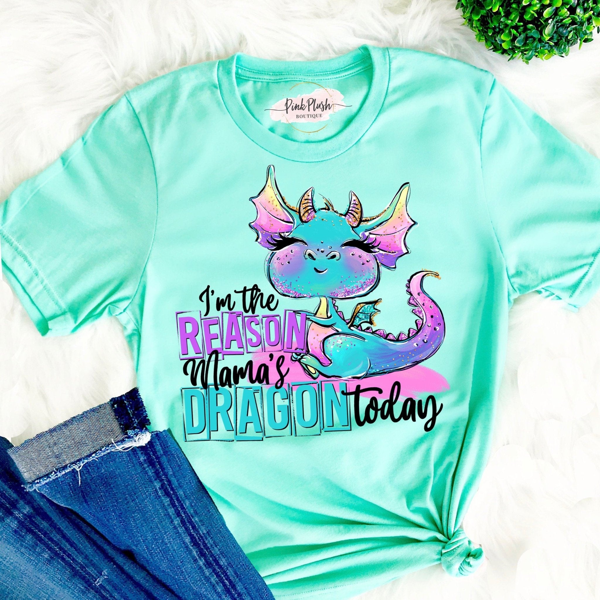 “I’M The Reason Mommy’S Dragon Today” Tshirt – Funny Tshirt