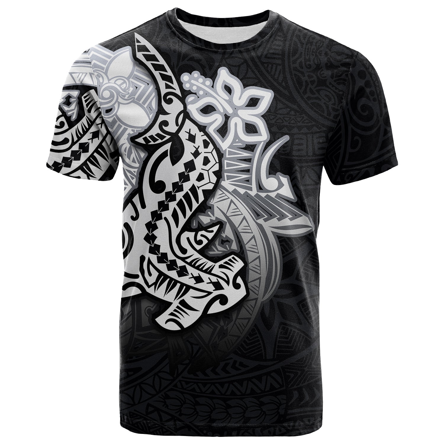 (Custom Personalised) Hammerhead Shark T Shirt Polynesian Black Style Lt6