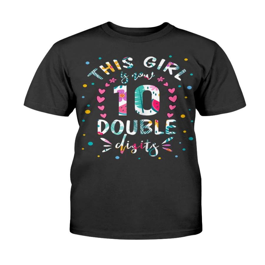 This Girl Is Now 10 Double Digits Mug 10th birthday Gift Tshirt