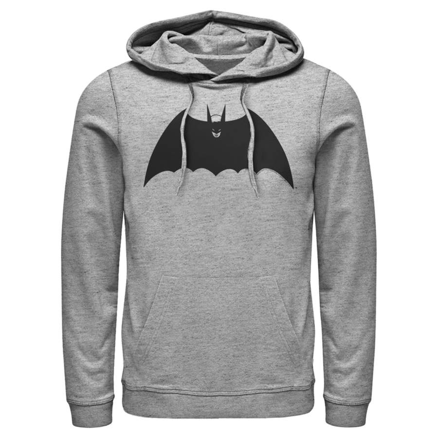 Batman Men’s Winged Caped Crusader Symbol  Lightweight Hoodie