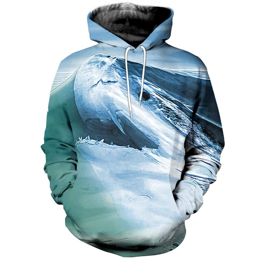 3D All Over Printed Shark T-shirt Hoodie SATL240406