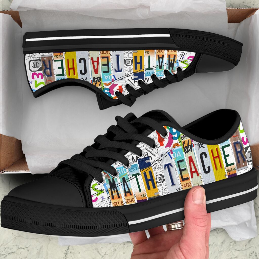 Math Teacher Low Top Shoes - ReadingLLC