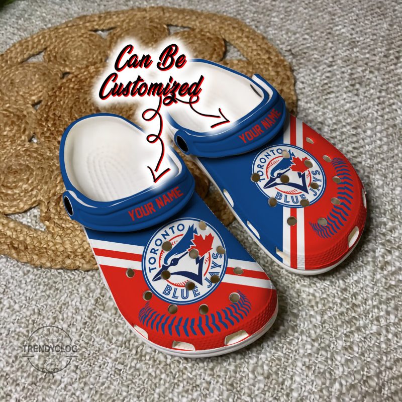 Baseball TBlue Jays Personalized Baseball Logo Team Clog Shoes