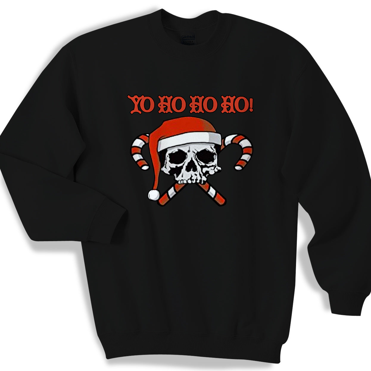 Ugly Christmas Yo Ho Ho Ho Skull Sweater Sweatshirt