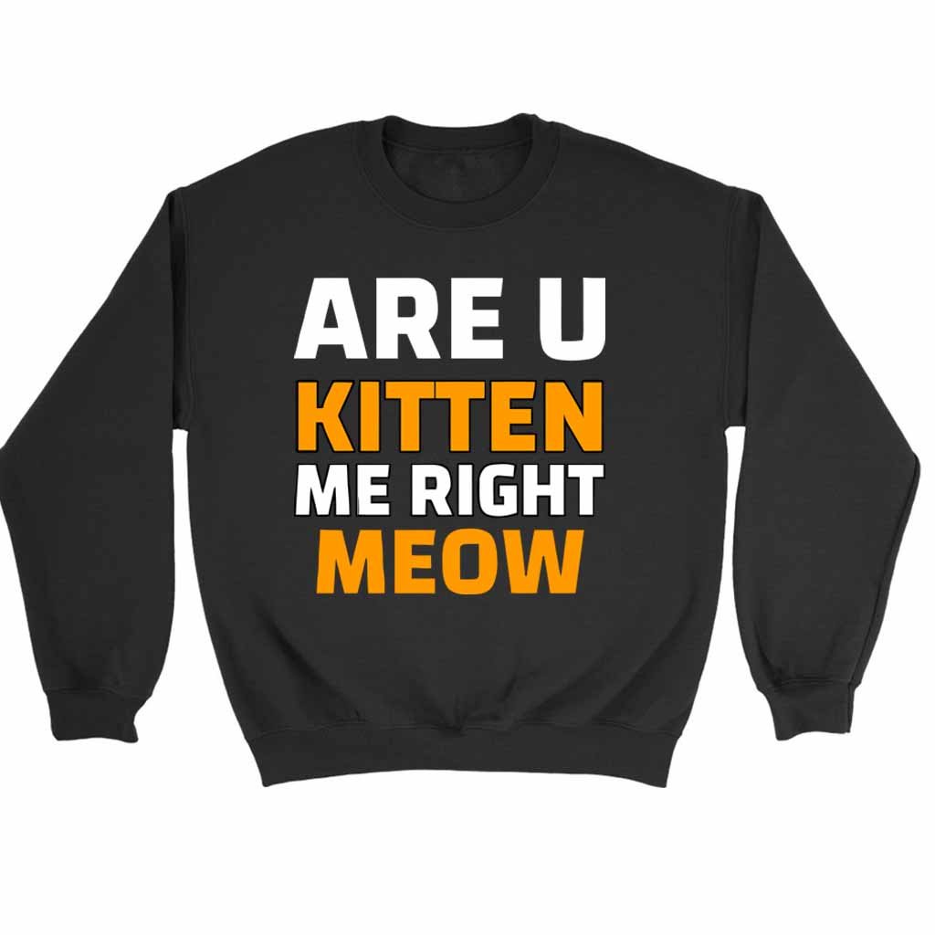 Are U Kitten Me Right Meo Sweatshirt Sweater