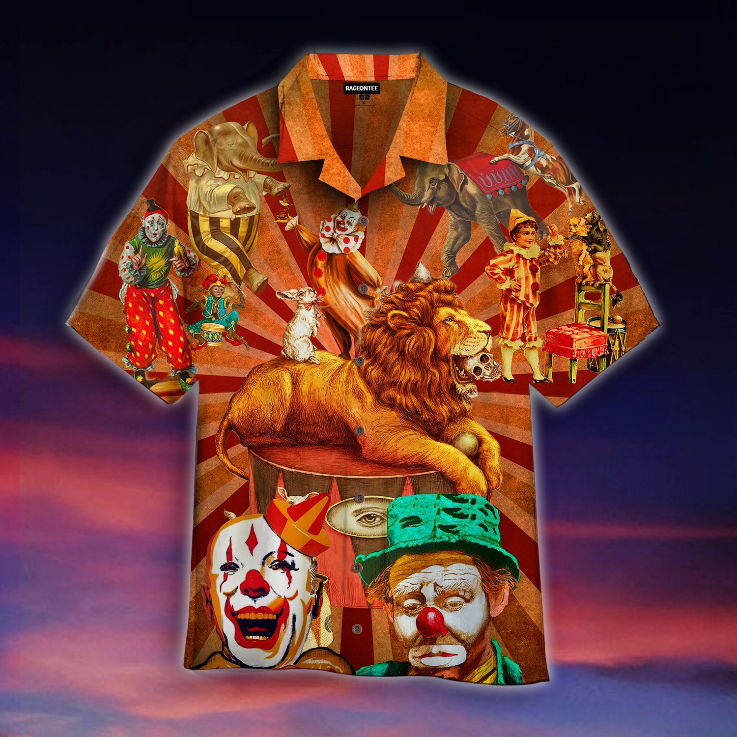 Clown Funny Happy Halloween Hawaii Shirt For Men Women Adult Ha110955