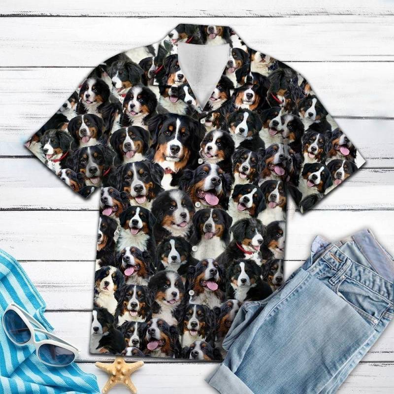 Artsyhomes Bernese Mountain Dog Awesome Hawaiian Ha10799