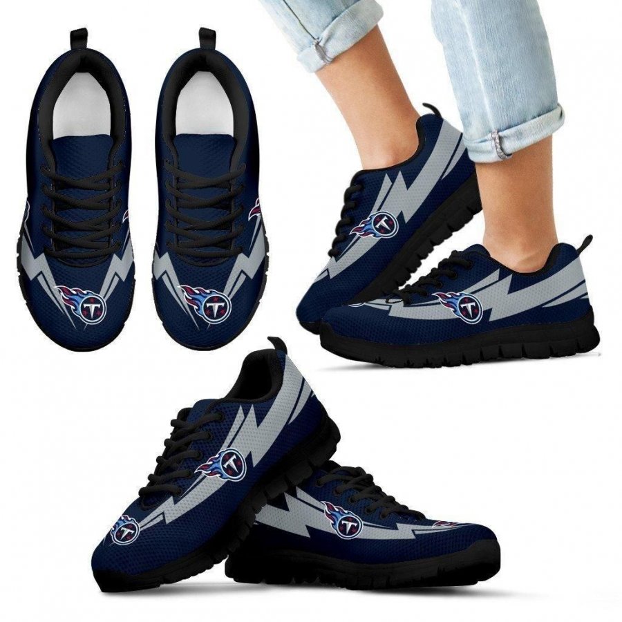 Three Amazing Good Line Charming Logo Tennessee Titans Sneakers #483