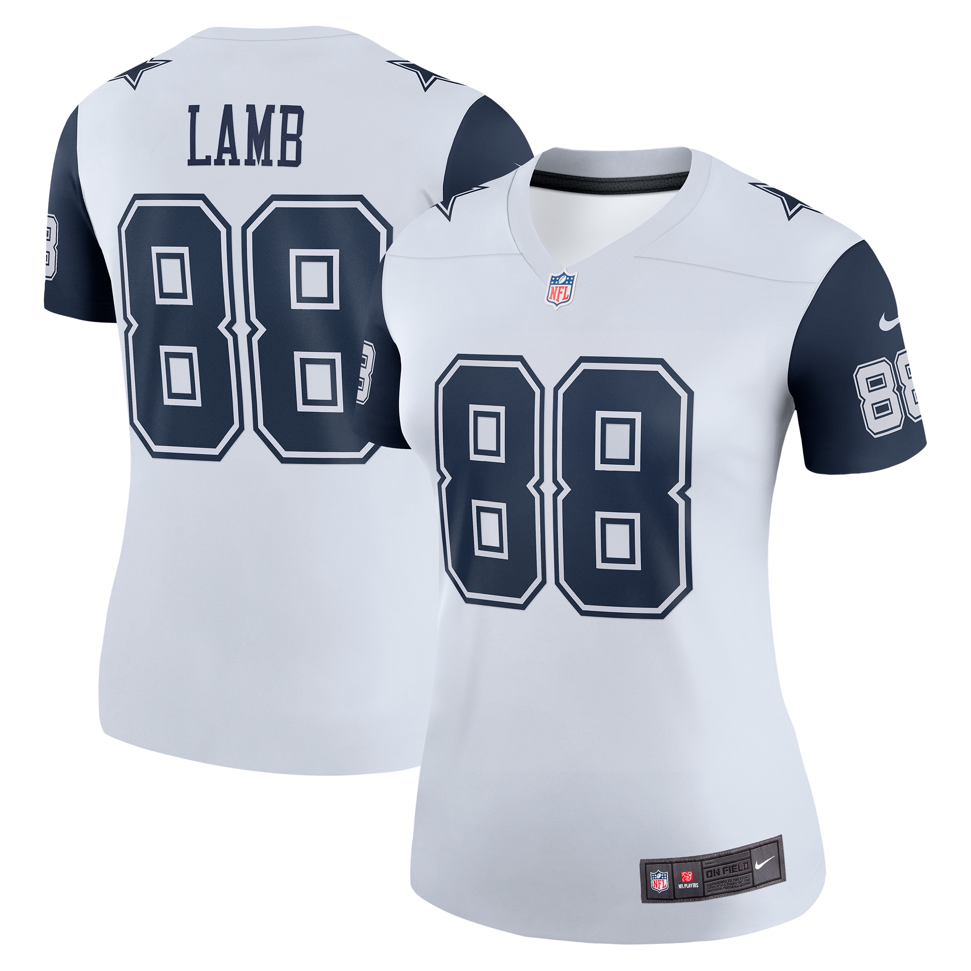 Women’s Dallas Cowboys CeeDee Lamb White 2nd Alternate Legend Jersey