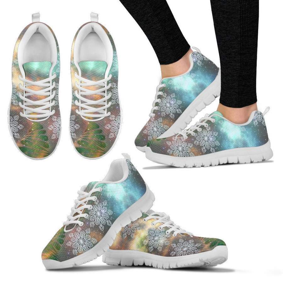 White Christmas Universe Women’s Sneakers