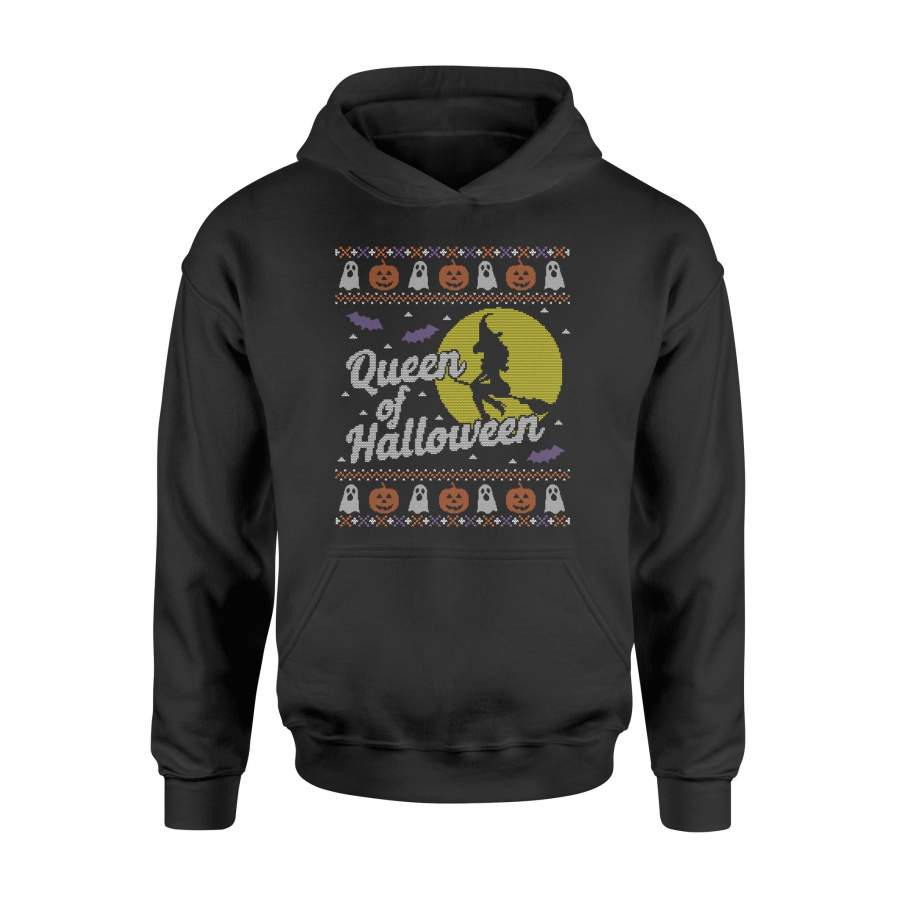 Ugly Sweater Queen of Halloween T Shirt – Standard Hoodie