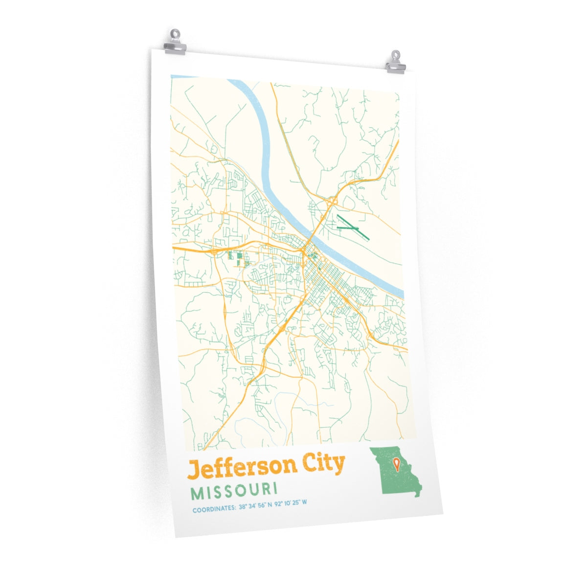 Jefferson City Missouri City Street Map Poster Poster Art Design   9079c8f6b2951d8eeb1377d8aa7fea1c 