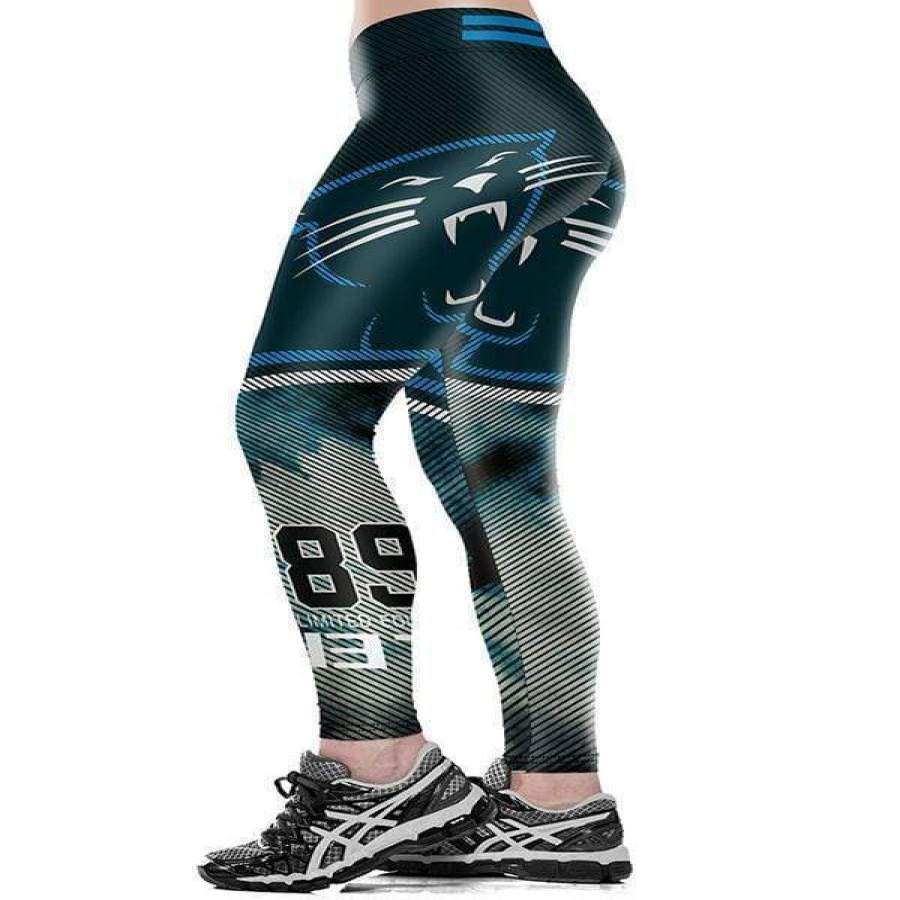 Carolina Panthers 3D Printed High Waist Slim Breath Leggings