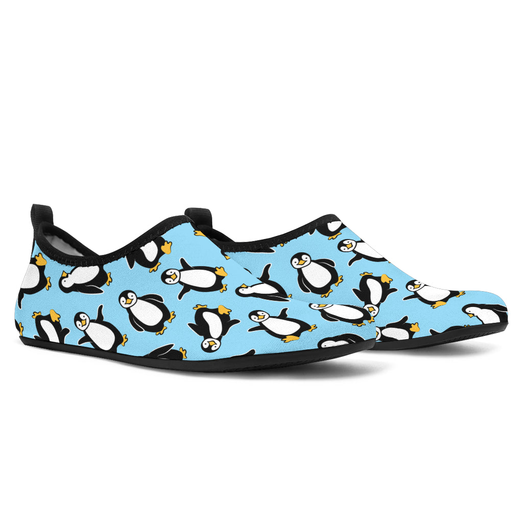 Penguin Happy Print Aqua Water Shoes