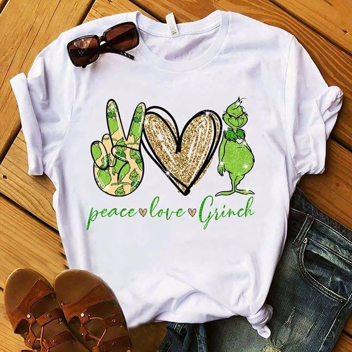 Peace Love Grinch T Shirt Hoodie Sweater