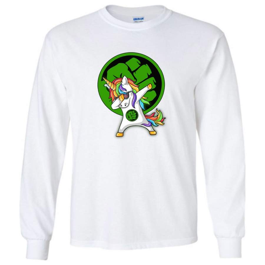 Unicorn Hulk Dabbing – Long Sleeve